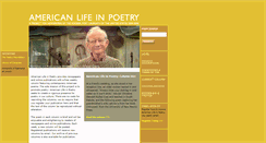 Desktop Screenshot of americanlifeinpoetry.org