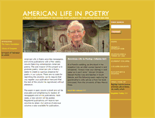 Tablet Screenshot of americanlifeinpoetry.org